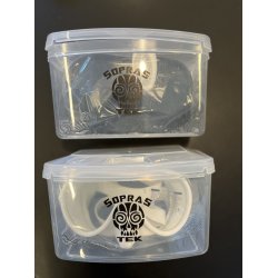 SoprasTek Corona Dykkermaske � Frameless Komfort i Sort &amp; Hvid.