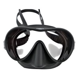 SoprasTek Corona Dykkermaske � Frameless Komfort i Sort &amp; Hvid.