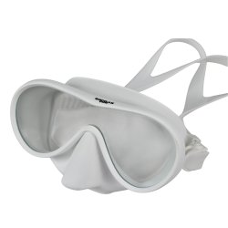 SoprasTek Corona Dykkermaske � Frameless Komfort i Sort &amp; Hvid.