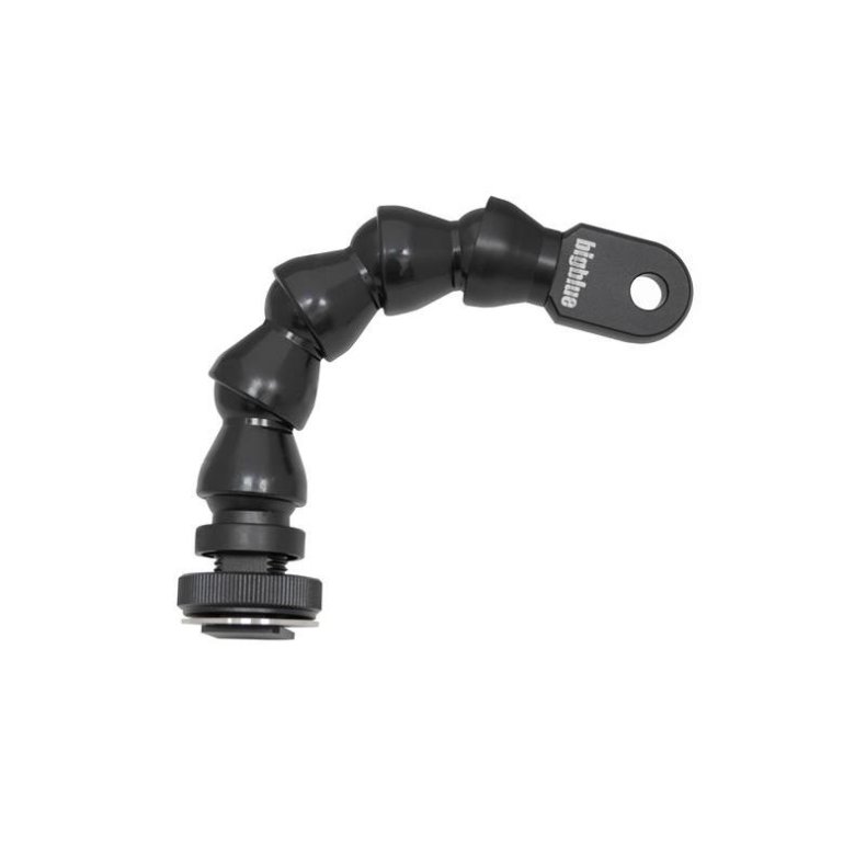 Bigblue Flexi Arm Hot Shoe YS-adapter 15cm med fleksible led set forfra.