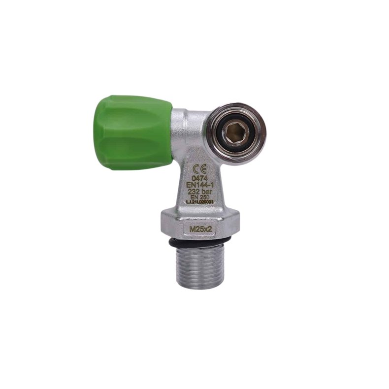 Nitrox Flaskeventil - M25x2 - 232 Bar med Oring.