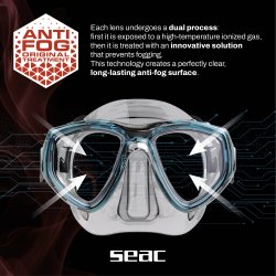 SEAC Clear Anti-Fog Dykkermaske � Duggfri &amp; Komfortabel