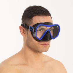 SEAC AJNA mask. sort med bl ramme ( Masken i hj kvalitet)
