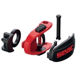 SEAC AJNA mask. sort med rd ramme ( Masken i hj kvalitet)