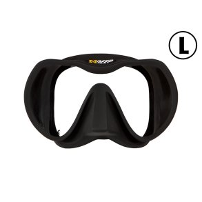 XDEEP Mask Frameless RADICAL  L  Black, dykker maske.