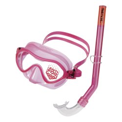 SEAC Junior Fit Snorkels�t � Perfekt til B�rn (3-8 �r) | Bl� &amp; Pink