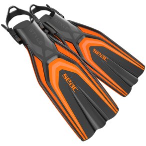 SEAC Style Sv�mmef�dder Orange (Str. S/M) � Justerbare Finner