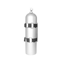 Komplet tankadapter med flaskeblter og bolter.