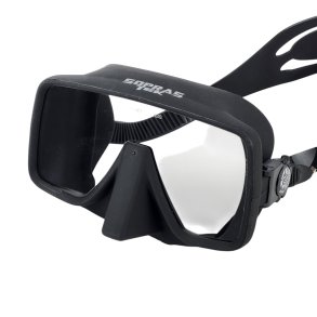 Dykkermaske Frameless Tek sort silicone