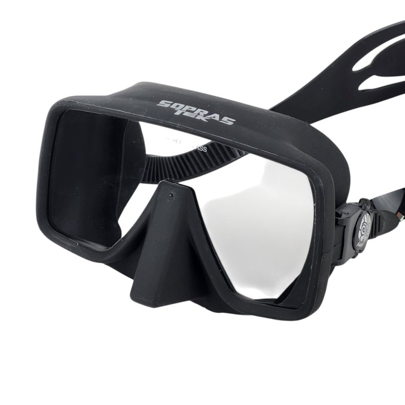 Dykkermaske Frameless Tek sort silicone